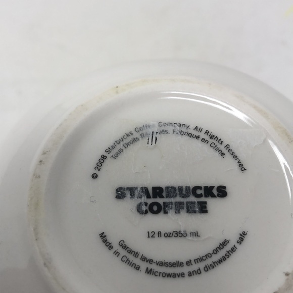 Starbucks Christmas Doves, Snowflakes & Berries Embossed Mug - Picture 6 of 7